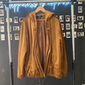 Velour Hooded Jacket